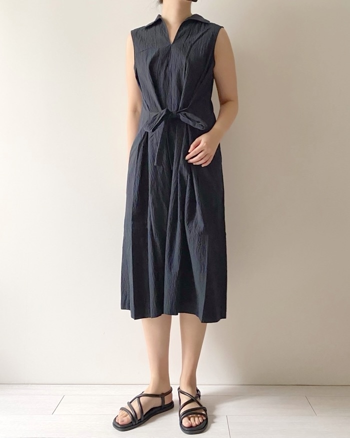 UNIQLO（ユニクロ）のおすすめワンピース「シアサッカーワンピース（ノースリーブ）」