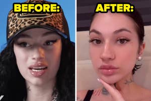 Bhad Bhabie speaking in an interview vs Bhad Bhabie without fillers