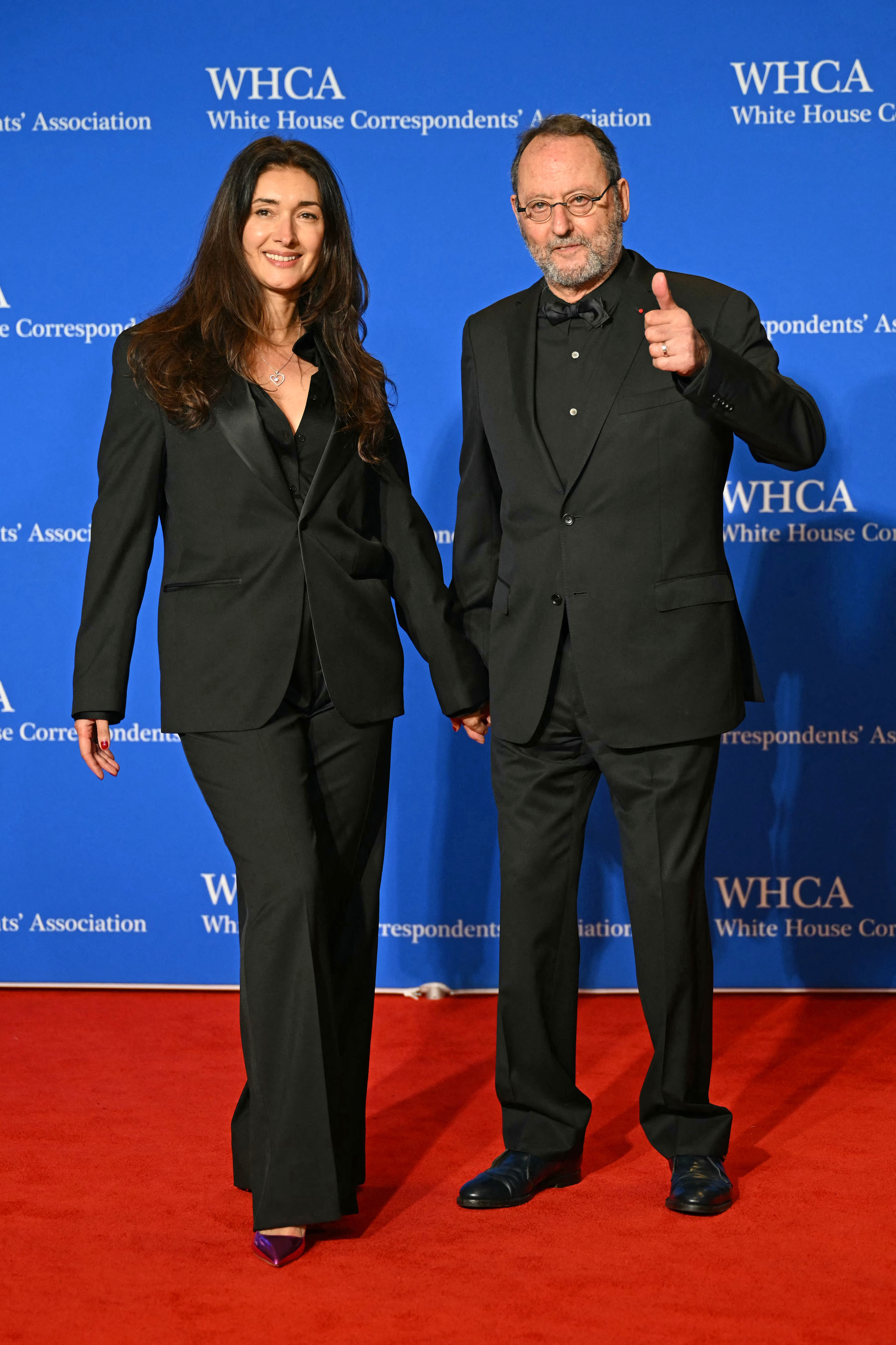Zofia Borucka and Jean Reno