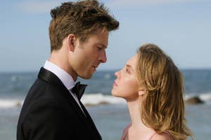 Glen Powell and Sydney Sweeney in "Anyone But You"