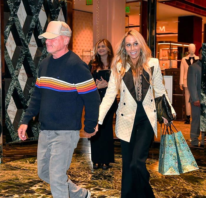 Closeup of Dominic Purcell and Tish Cyrus