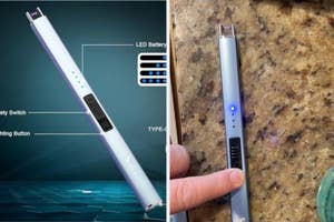 Electronic vape pen with LED battery indicator and type-C charging port features highlighted