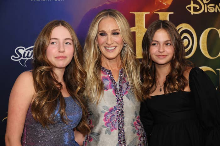 Sarah Jessica Parker with her two daughters Marion and Tabitha