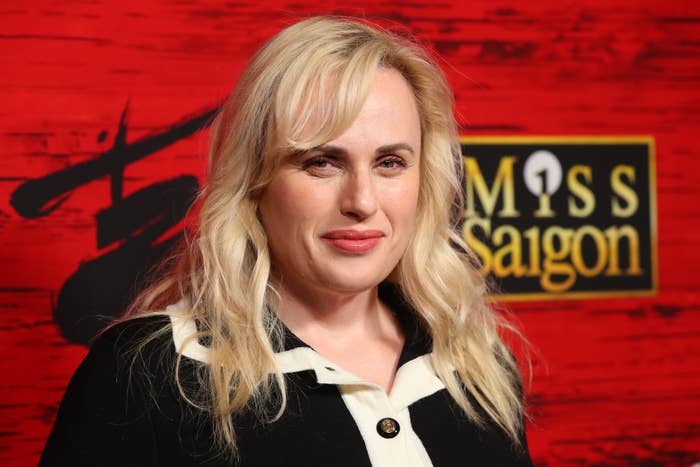 Rebel Wilson smiling at a Miss Saigon event