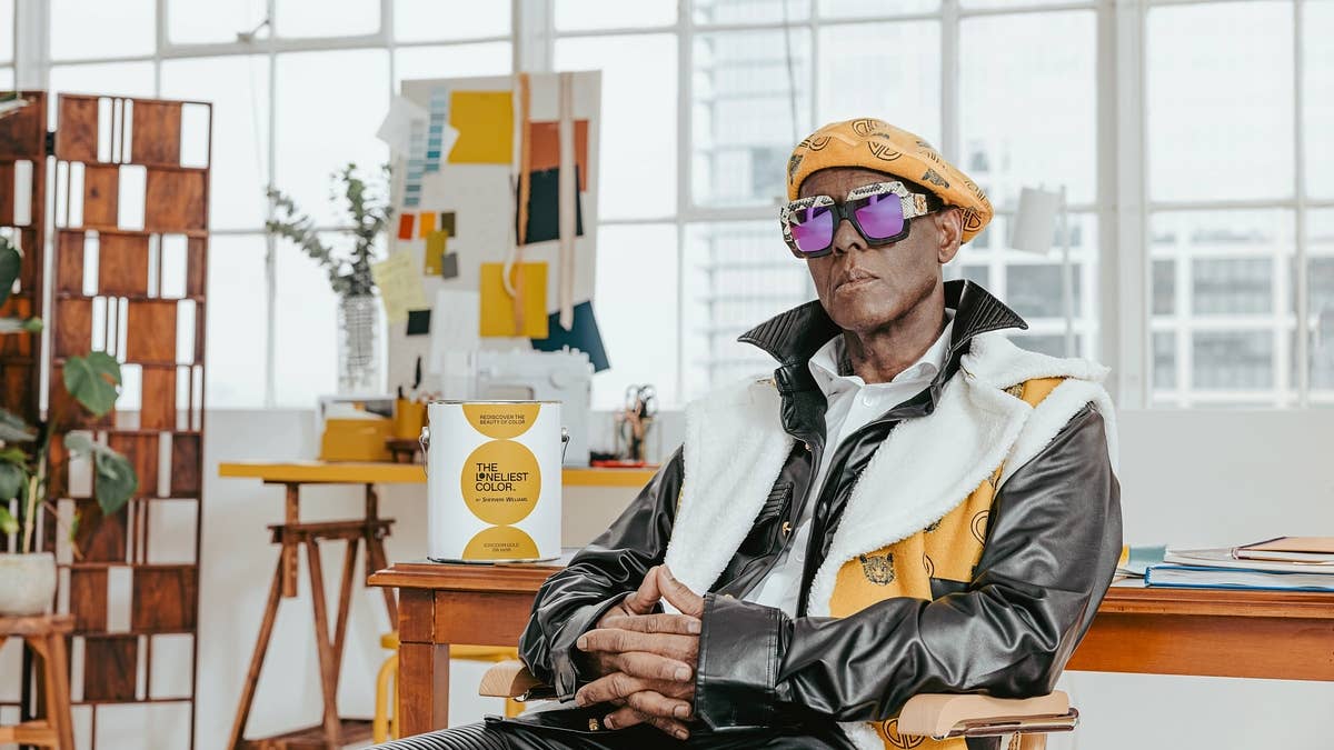 The legendary designer is the creative director of Sherwin-Williams' “The Loneliest Color” campaign and has created eight one-of-one pieces of apparel to celebrate.