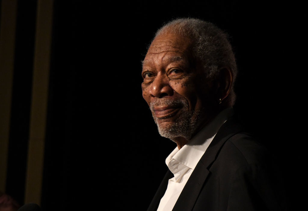 Closeup of Morgan Freeman