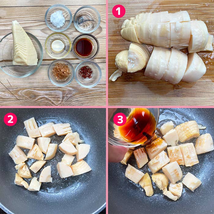 料理手順の写真。