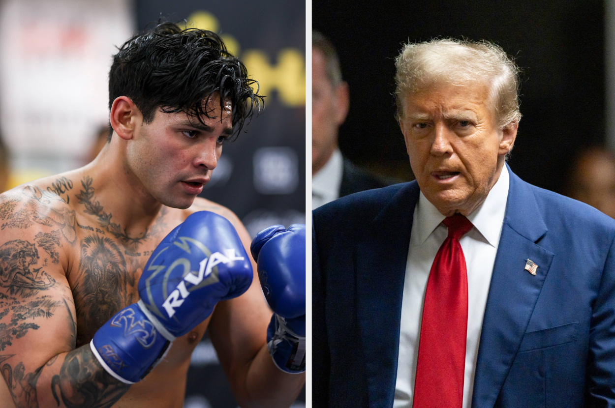 A Picture Of A Very Youthful Donald Trump And A Professional Boxer Is Going Viral: "That Looks Like Someone Pretending To Be Trump"