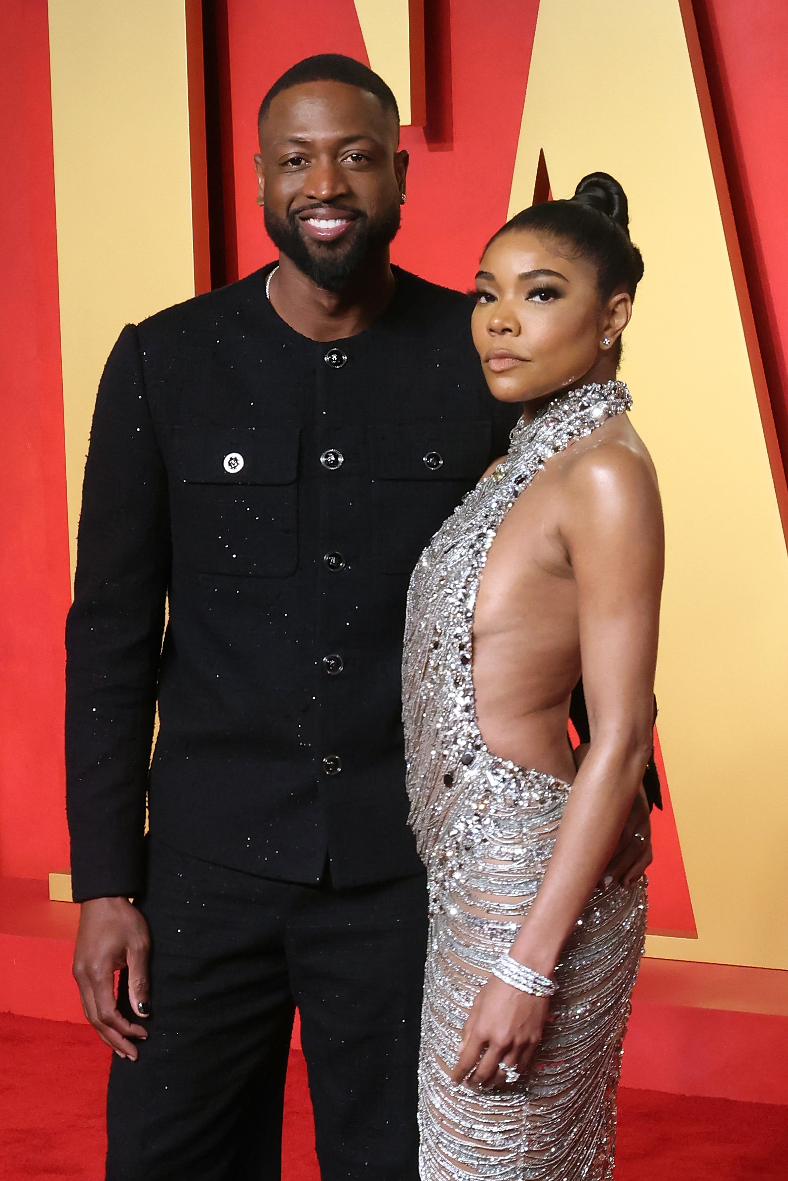 Closeup of Dwyane Wade and Gabrielle Union