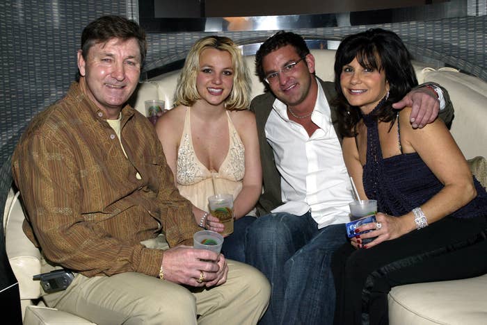 The Spears family with a gentleman