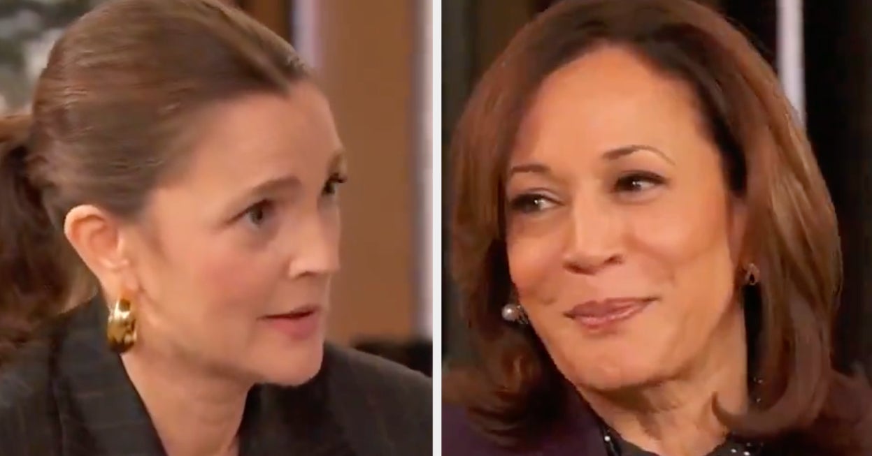 Drew Barrymore's Awkward Interview With Kamala Harris Is Going Viral