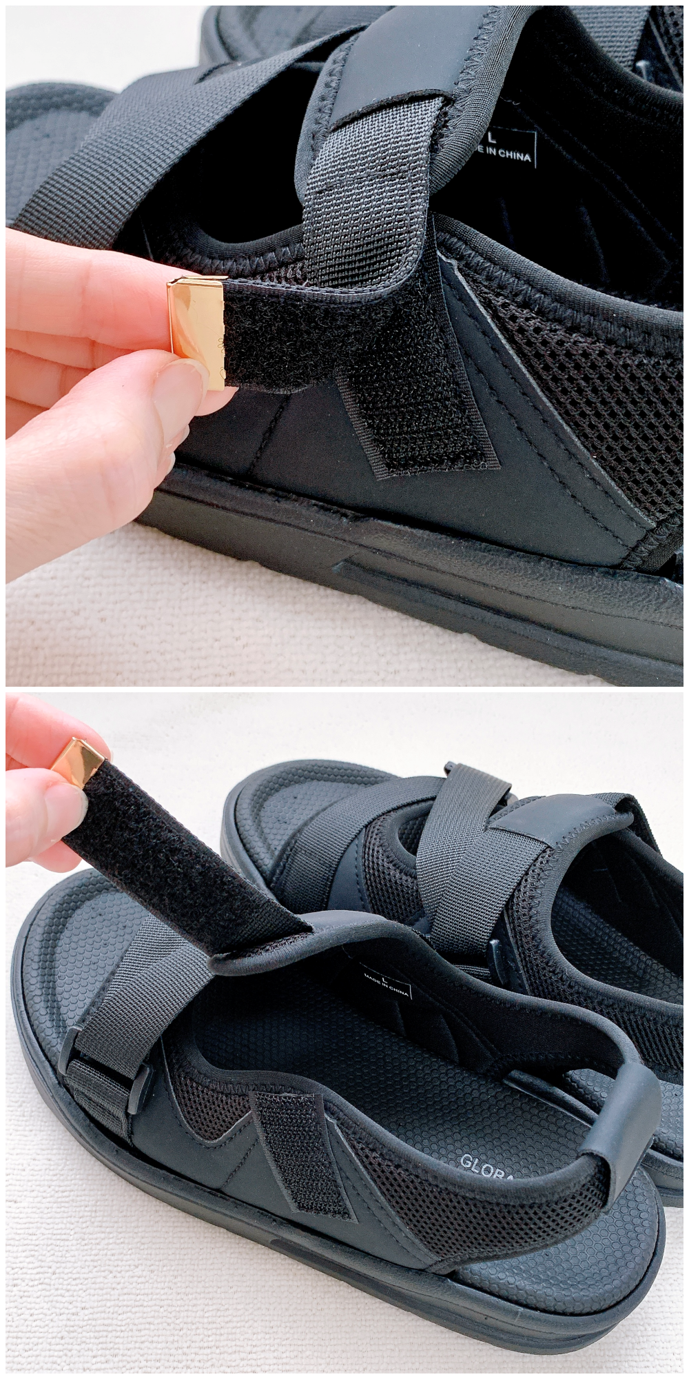 GLOBAL WORK（グローバルワーク）の「エアかるベルトスニーカーサンダル」