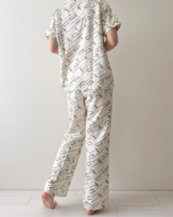 GU(ジーユー)のおすすめファッションアイテム「サテンパジャマ(半袖&ロングパンツ) TOM and JERRY」