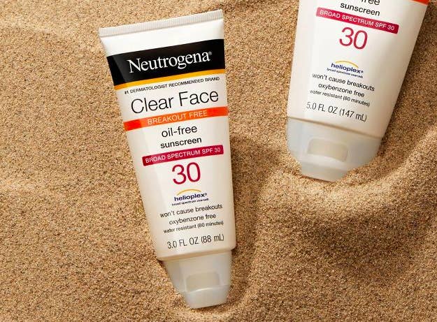 The sunscreen in the sand