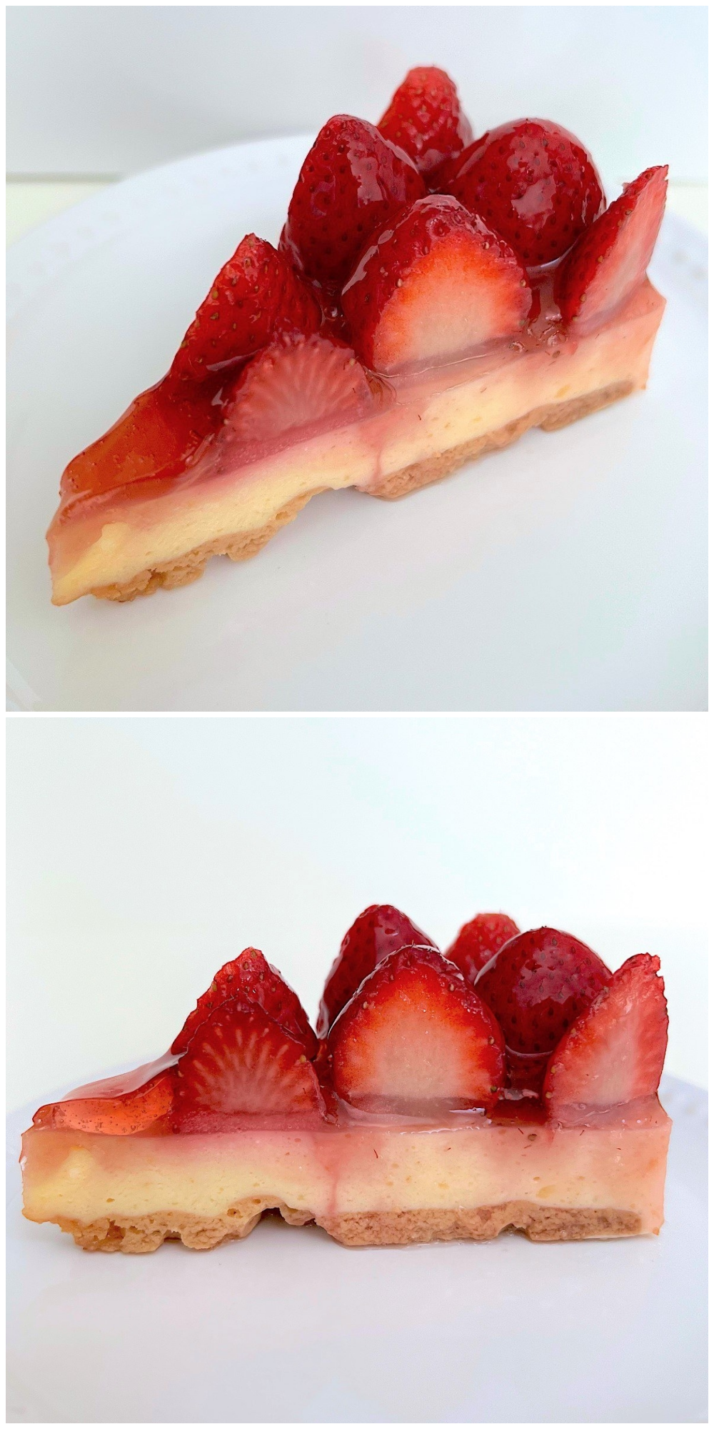 星乃珈琲店のおすすめのデザート「苺のレアチーズケーキ」