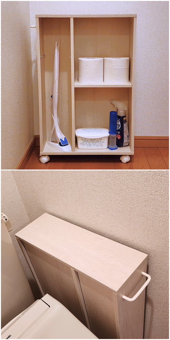 ニトリのおすすめ収納「トイレ収納（フィーノ2 ホワイトウォッシュ NH01）」