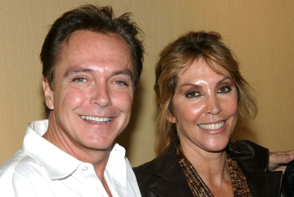 David Cassidy and wife Sue Shifrin-Cassidy posing closely together