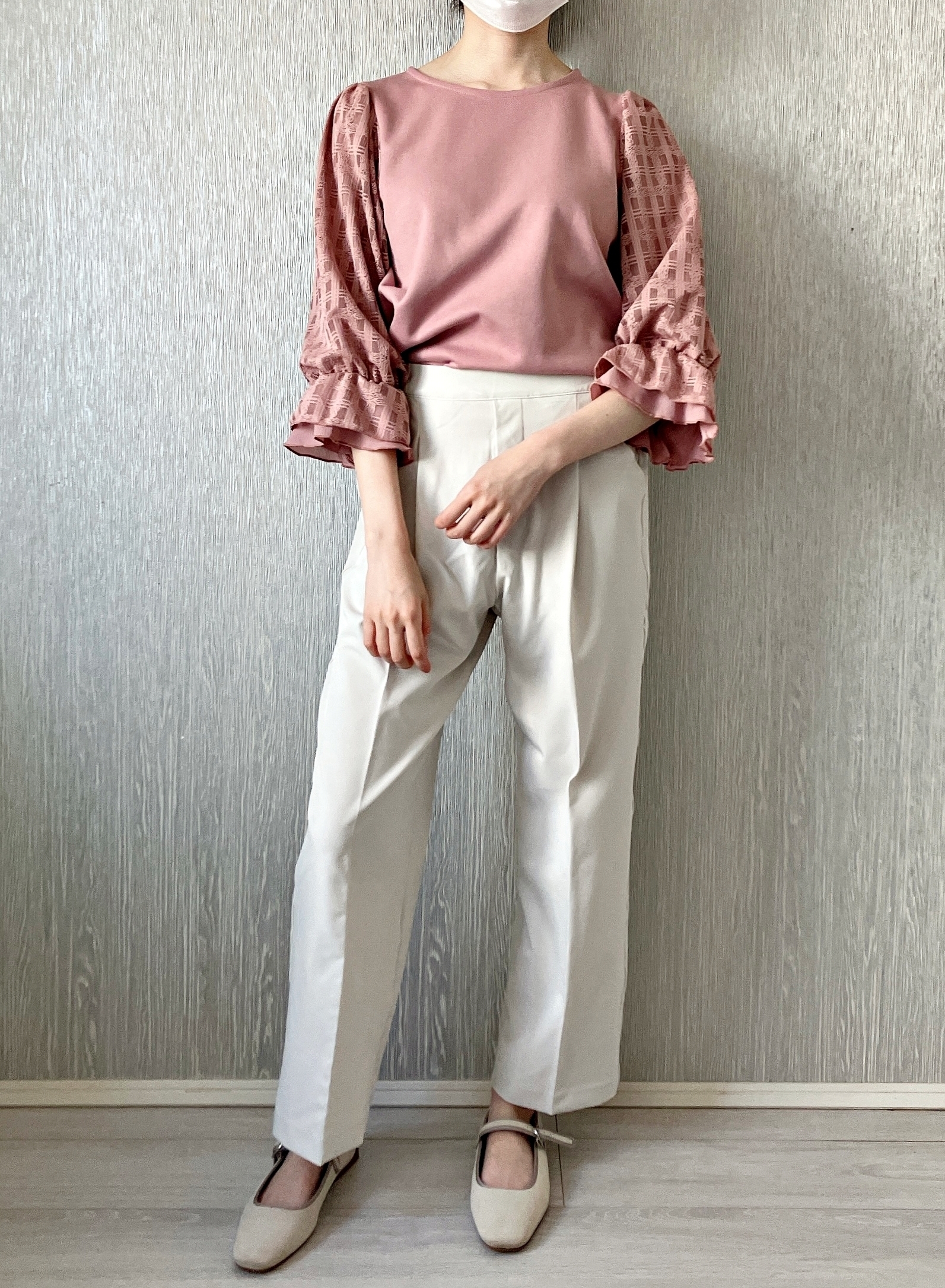 ハニーズのおすすめファッションアイテム「7分袖チュールトップス」