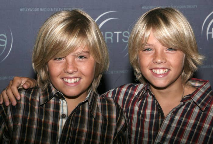 Dylan and Cole Sprouse in 2005