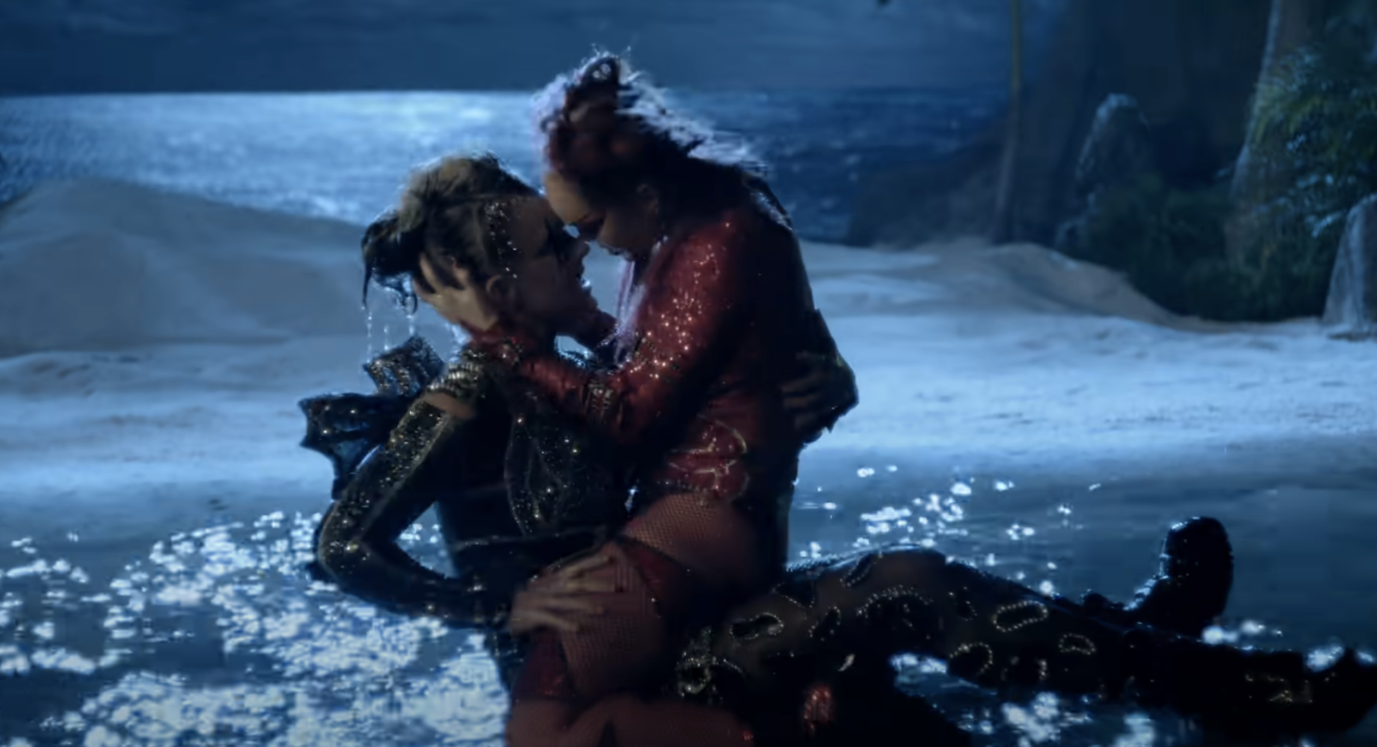 Screenshot from the "Karma" music video