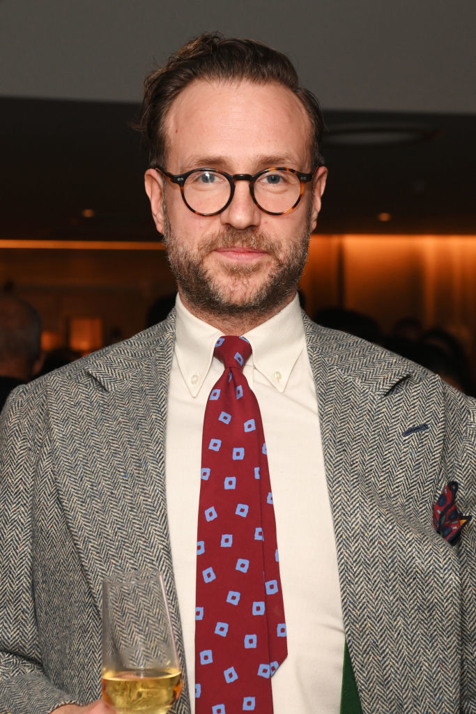 Closeup of Rafe Spall