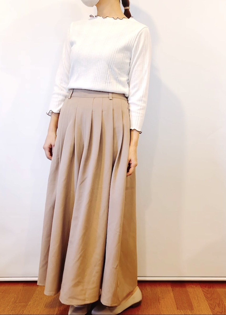 しまむらのおすすめファッションアイテム「OKPストレッチスカーチョ」