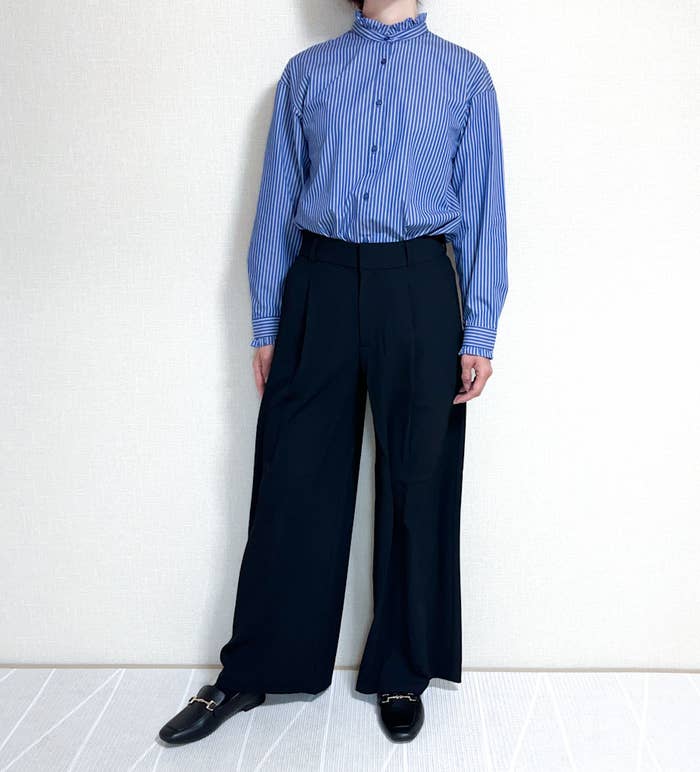 GUのおすすめアイテム「ドレープワイドパンツZ（セットアップ可能）」