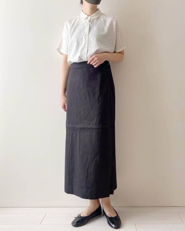 UNIQLO（ユニクロ）のおすすめのレディースアイテム「レーヨンプリントブラウス（半袖）」