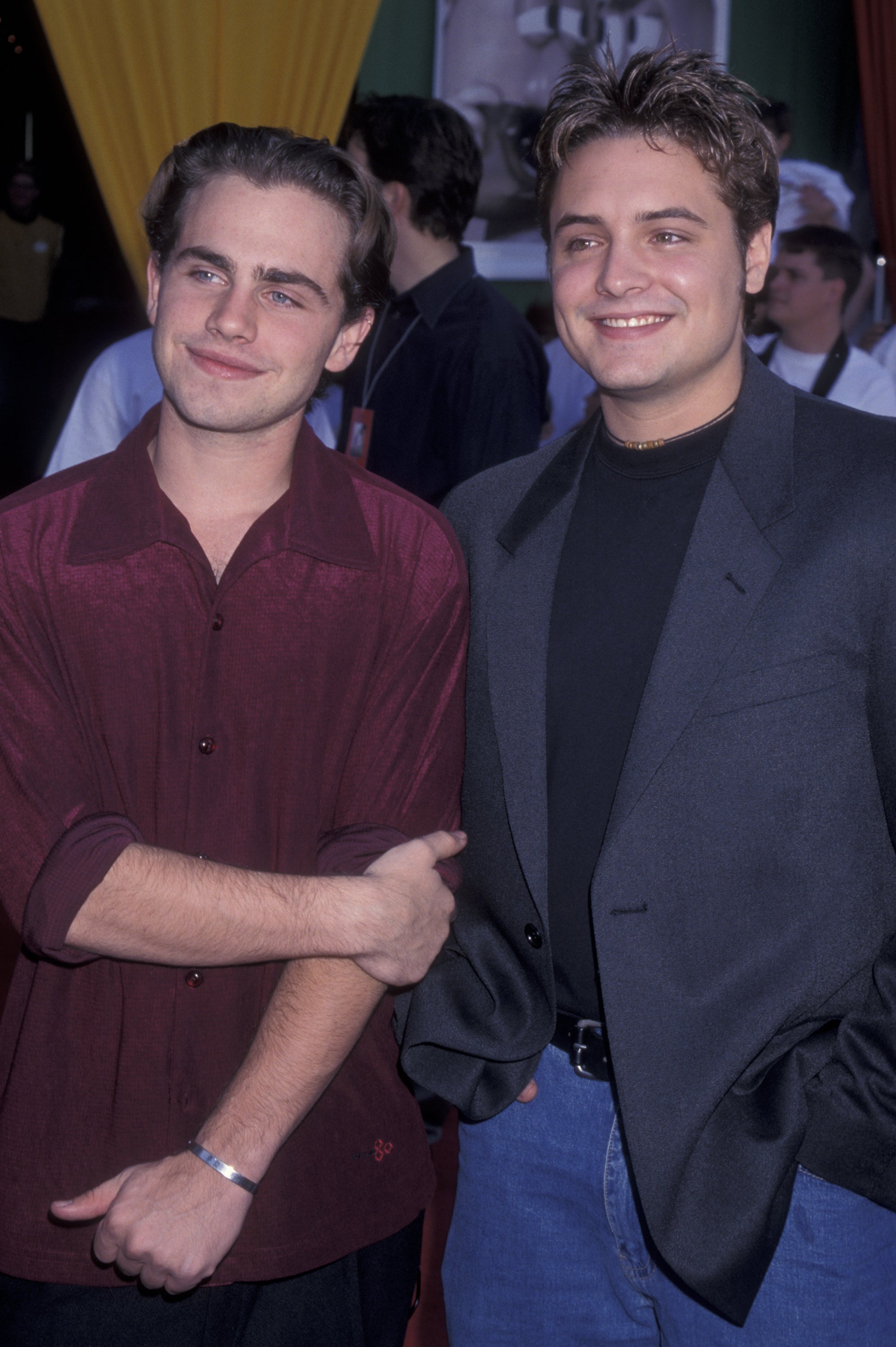 Closeup of Rider Strong and Will Friedle