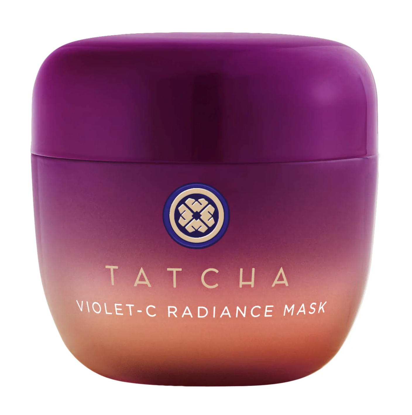 Jar of Tatcha Violet-C Radiance Mask with ombre design