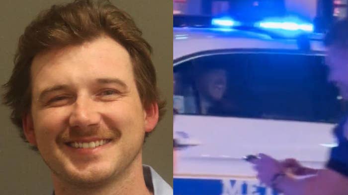 Composite image: left - smiling man&#x27;s portrait, right - blurred police car with flashing lights at night