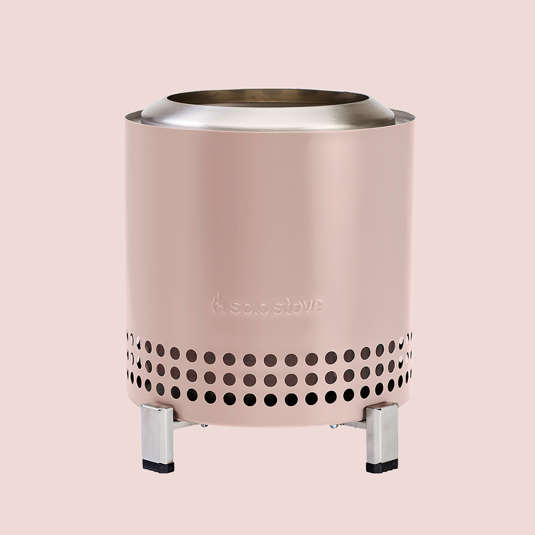 Solo Stove portable fire pit on a plain background