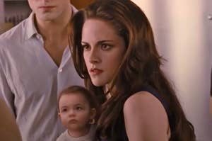Bella from Twilight holding baby Renesmee