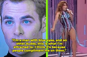 Chris Pine in "Star Trek (2009);" Tina Turner on "The Cher Show"