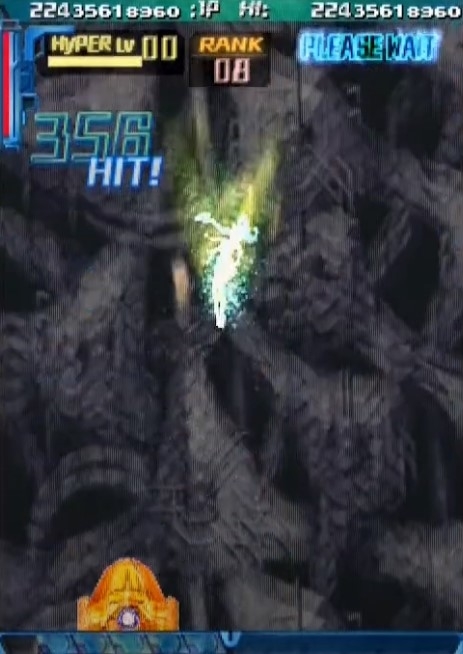 画面の中央でビデオゲームのキャラクターが敵に攻撃をしているシーンです。