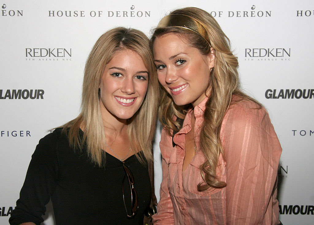 Heidi Montag and Lauren Conrad posing at an event