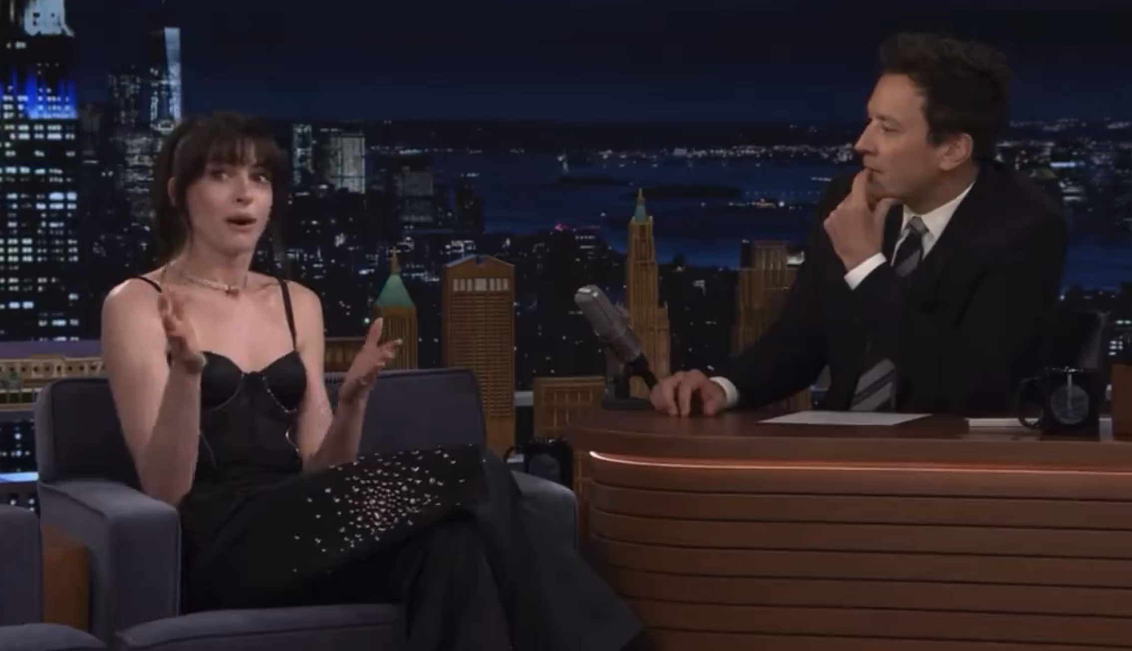 Anne Hathaway on &quot;The Tonight Show with Jimmy Fallon&quot;