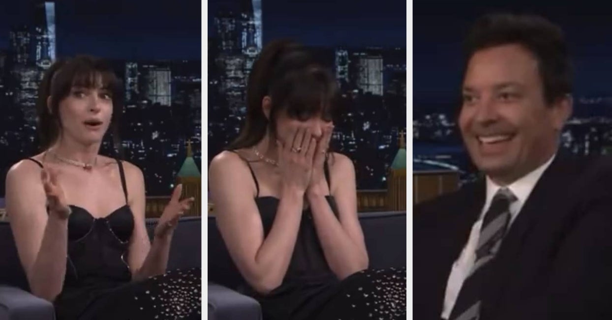Jimmy Fallon Praised For Expertly Saving Anne Hathaway From A Seriously Awkward Interview Moment