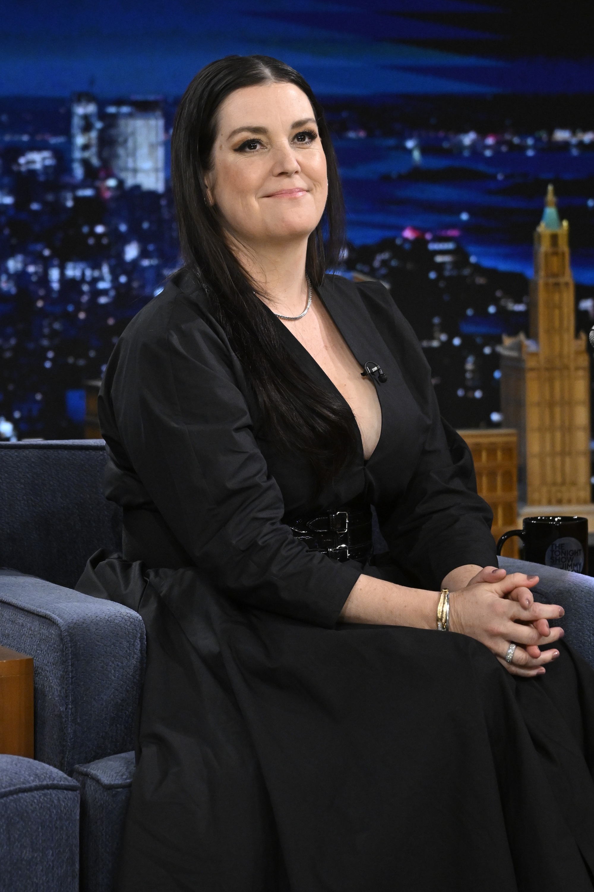 Closeup of Melanie Lynskey on &quot;The Tonight Show&quot;