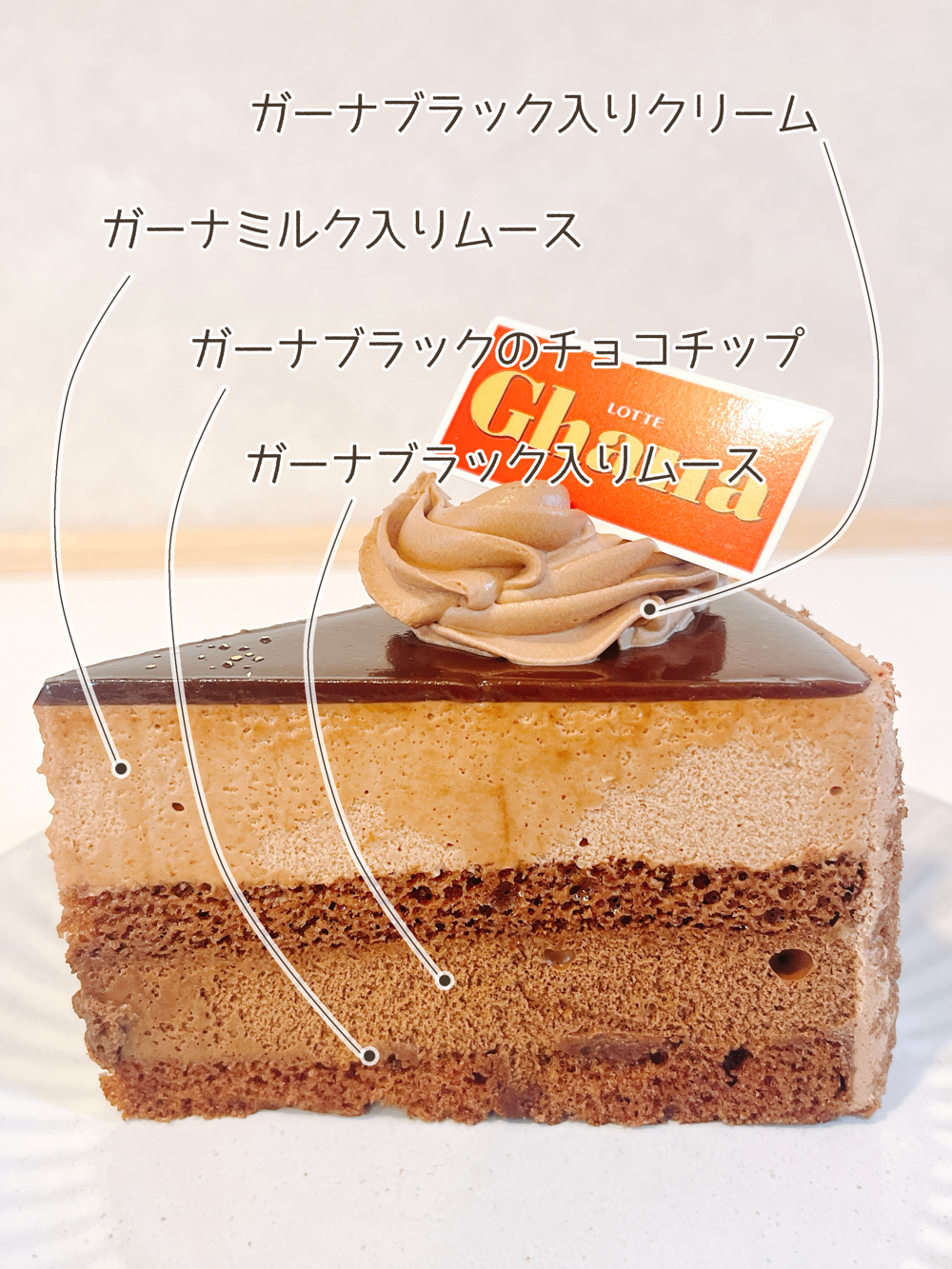 コージーコーナーのおすすめスイーツ「＜ガーナ＞濃厚チョコケーキ」