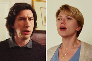 adam driver and scarlett johansson fighting in marriage story