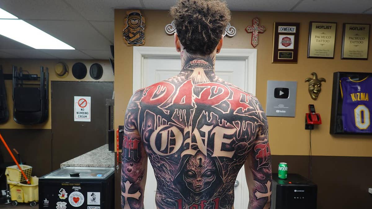 LaMelo Ball's Viral Back Tattoo Took Six Artists, 18 Hours to Complete
