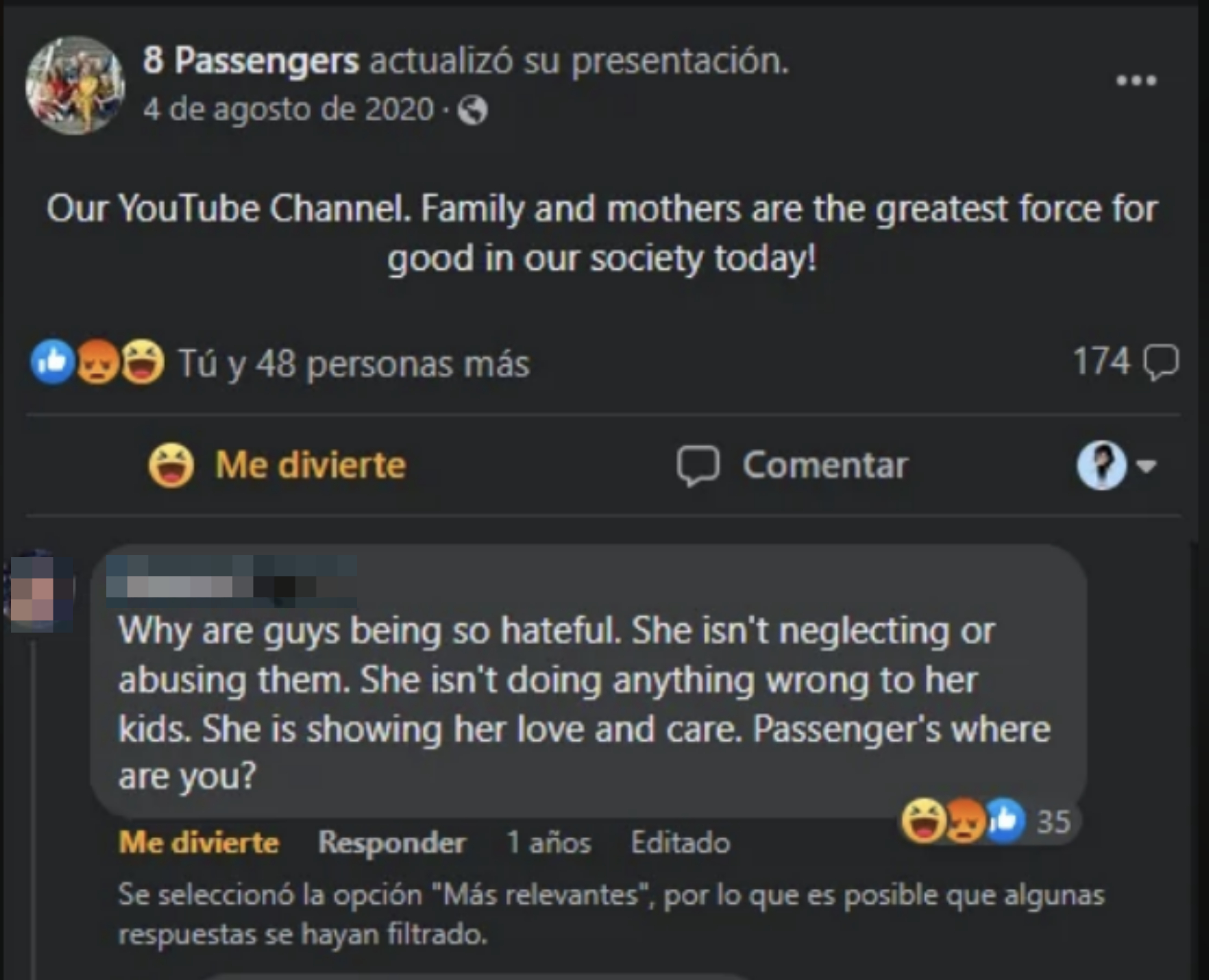 A screenshot of social media comments where users discuss a presenter&#x27;s family values, with mixed sentiments
