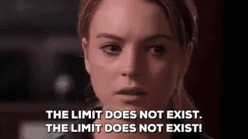 Cady Heron in &#x27;Mean Girls&#x27; stating &quot;The limit does not exist&quot; during a math competition