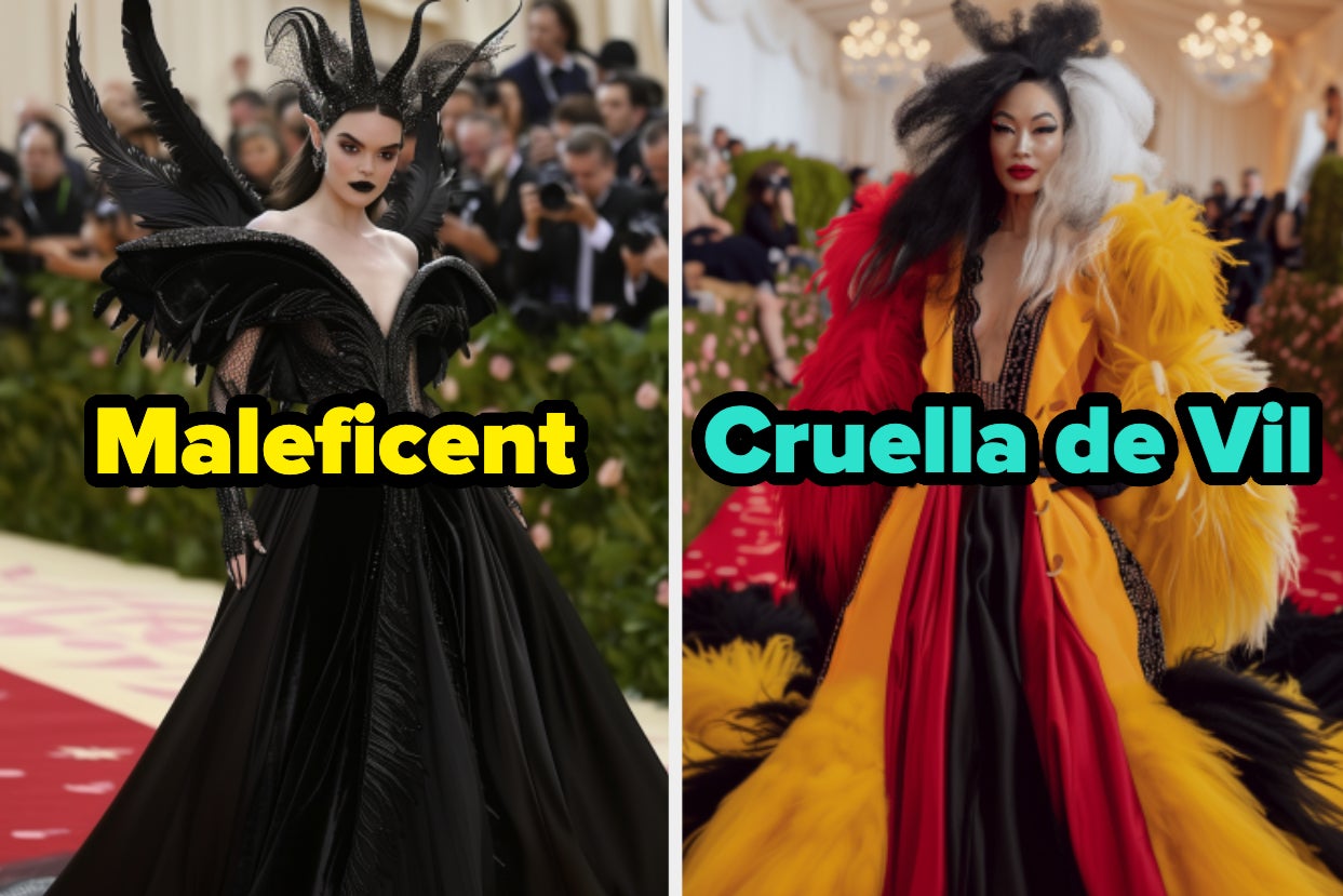 I Had AI Create Disney Villains-Inspired Met Gala Looks, And They Look Good Enough For The Real Red Carpet