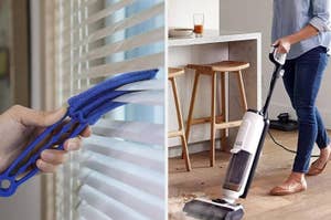 The blinds cleaner and vacuum