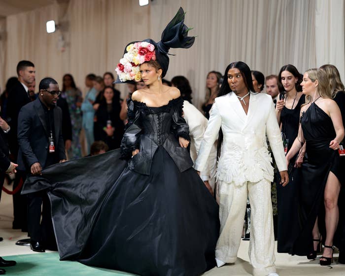 Zendaya and Law Roach at the Met Gala