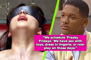 Dakota Johnson in "Fifty Shades of Grey;" Will Smith in "The Fresh Prince of Bel-Air"