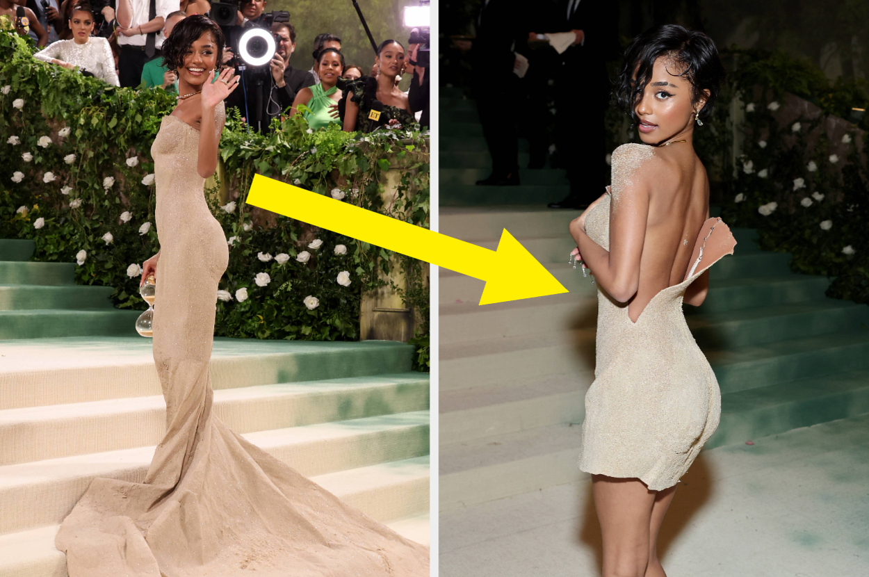 These Before-And-After Photos Of 2024 Met Gala Outfits With...s Or Clothing Removals Are Genuinely So Fascinating To
Compare