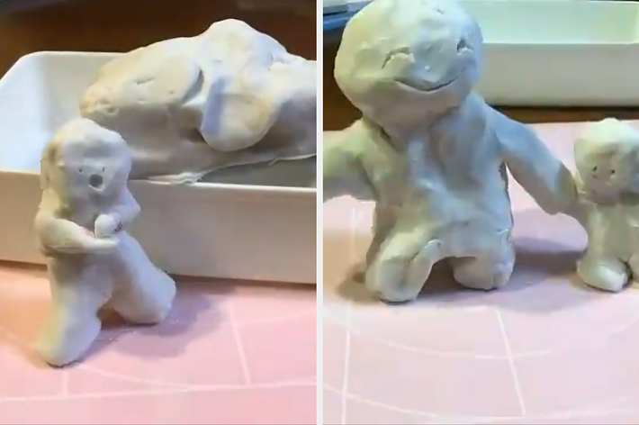 までたけさんのXより ねんどさん